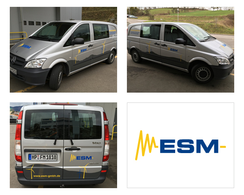 Fahrzeugbeklebung für die ESM GmbH